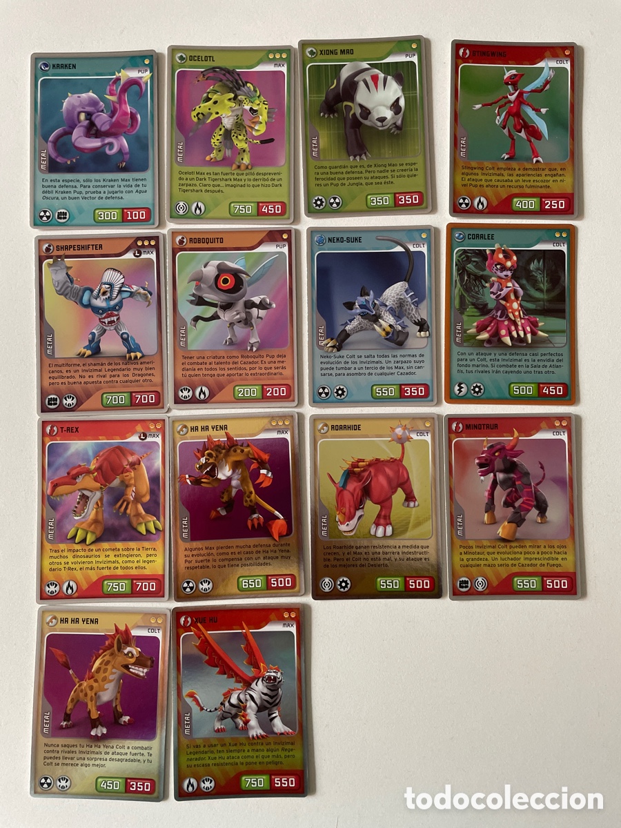 Coleccionismo cromos antiguos: Pack Invizimals &ldquo;Metal&rdquo;