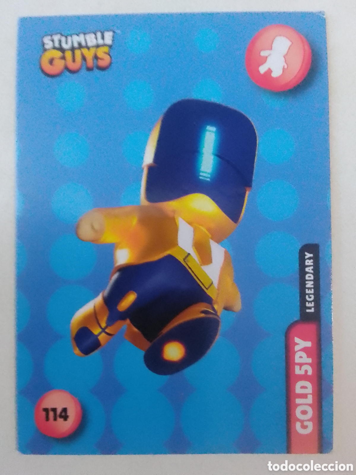 Coleccionismo cromos antiguos: Panini STUMBLE GUYS n&deg; 114 GOLD SPY.