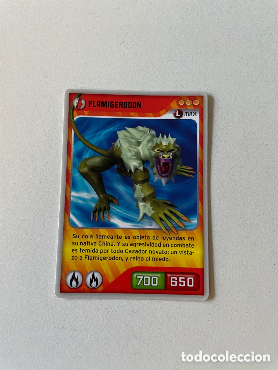 Coleccionismo cromos antiguos: Invizimals Flamigerodon n&uacute;mero 037 &ldquo;L Max&rdquo; PANINI 2009-2013