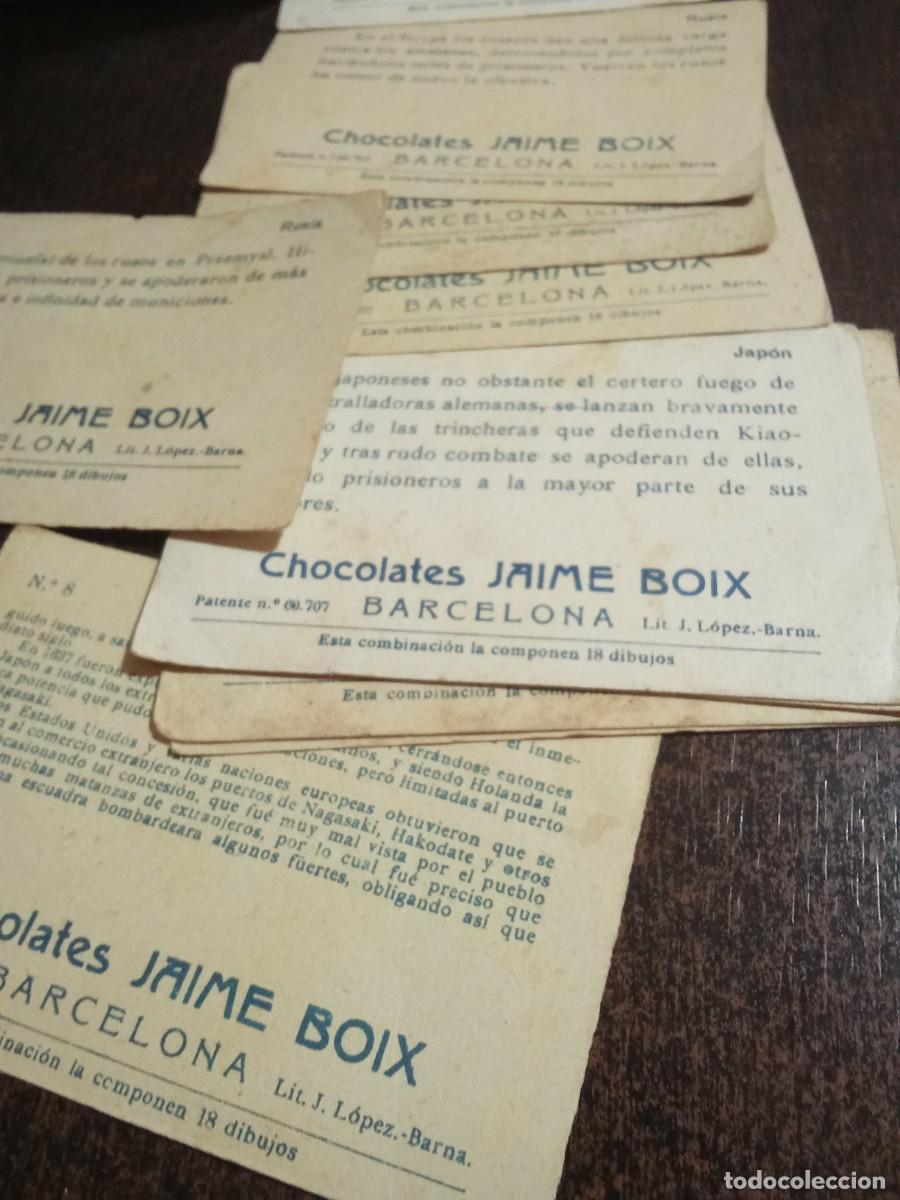 Collectable Antique Stickers: Chocolates Jaime Boix.Rusia Y Japon.