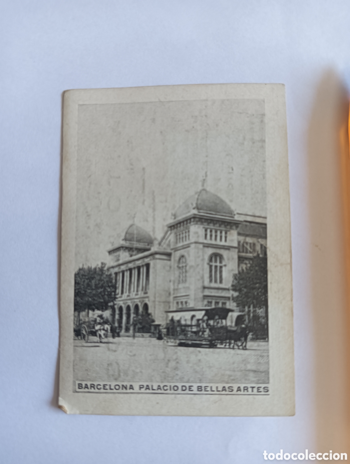 Coleccionismo cromos antiguos: Barcelona Palacio de Bellas artes fototipia