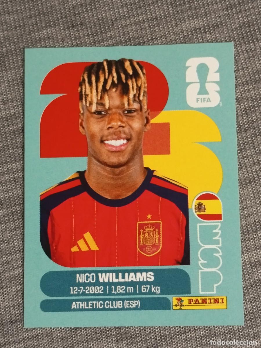 Coleccionismo cromos antiguos: NICO WILLIAMS ESP 17 STICKER MUNDIAL 2026 PANINI FIFA WORLD CUP NUEVO