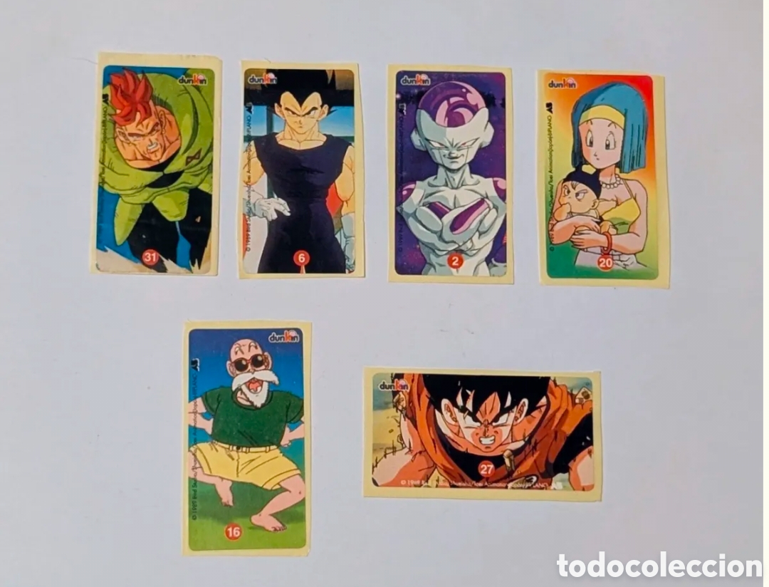 Coleccionismo cromos antiguos: Cromos Chicles Dunkin Dragon Ball Z. Bola de Dragon. Bola de Drac