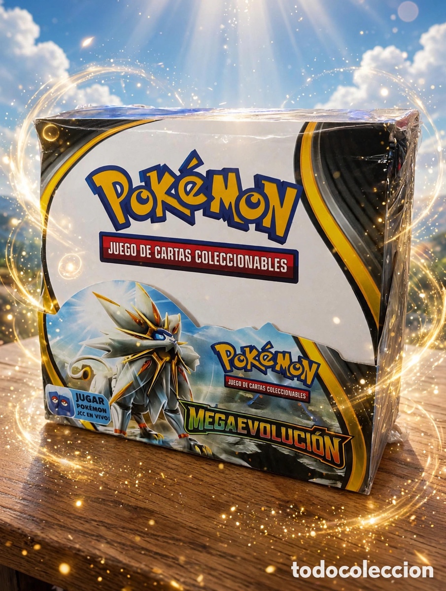 Coleccionismo cromos antiguos: Gran caja 360 cartas 36 sobres Pokemon Megaevoluci&oacute;n Caja Cartas Coleccionables