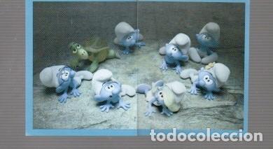 Collectable Antique Stickers: CROMO DE SMERFY A&Ntilde;O 2025 N&ordm; 79 - 80 NO ESTUVO PEGADO