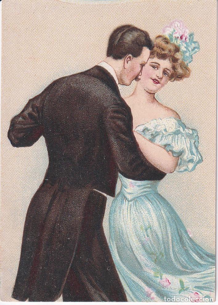 Coleccionismo cromos antiguos: ANTIGUO CROMO DE UNA PAREJA BAILANDO