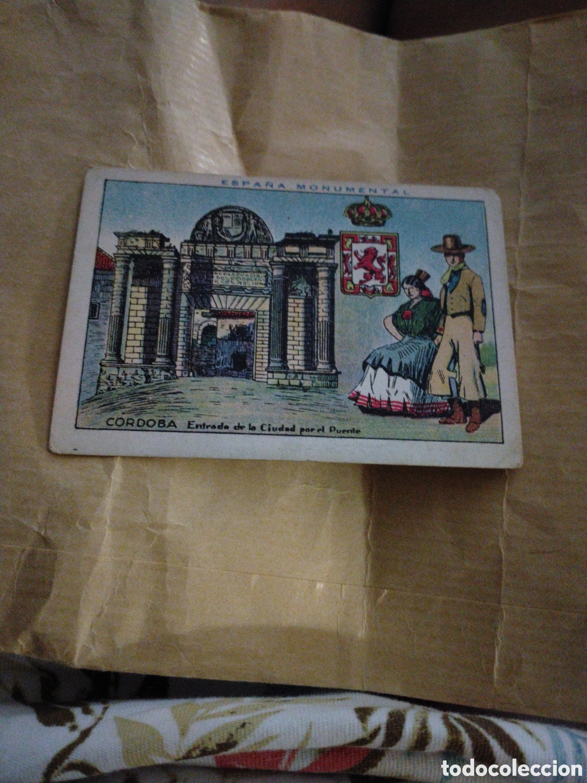 Coleccionismo cromos antiguos: ESPA&Ntilde;A MONUMENTAL-C&Oacute;RDOBA ENTRADA DE LA CIUDAD POR EL PUENTE-N 44-CHICOLATES AMATLLER BARCELONA 19..