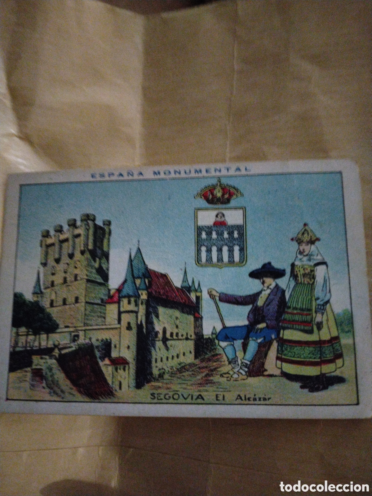 Coleccionismo cromos antiguos: ESPA&Ntilde;A MONUMENTAL-SEGOVIA EL ALC&Aacute;ZAR-N 25-CHOCOLATES AMATLLER BARCELONA 19..