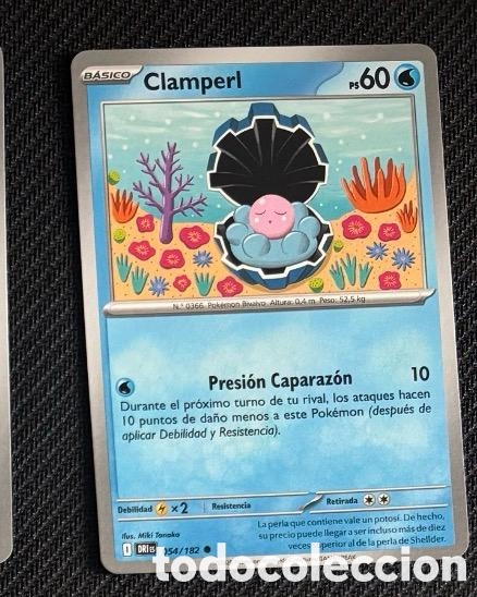 Collectionnisme Cartes &agrave; collectionner anciennes: 054/182 Clamperl Carta POKEMON TCG