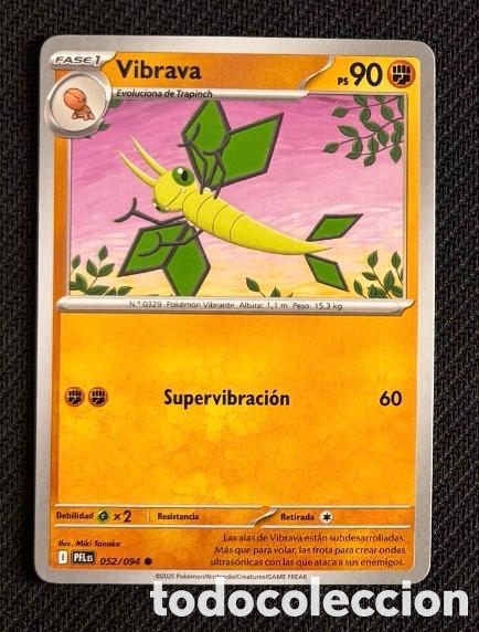 Collectionnisme Cartes &agrave; collectionner anciennes: 052/094 Vibrava Carta POKEMON TCG