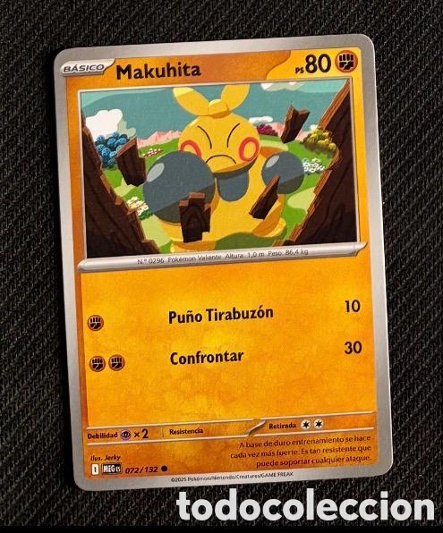 Collectionnisme Cartes &agrave; collectionner anciennes: 072/132 Makuhita Carta POKEMON TCG