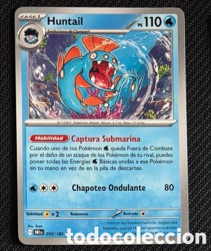 Collectionnisme Cartes &agrave; collectionner anciennes: 055/182 Huntail Carta POKEMON TCG