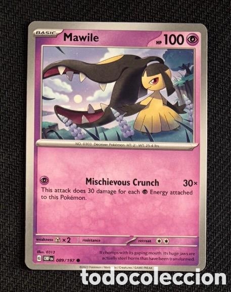 Collectionnisme Cartes &agrave; collectionner anciennes: 089/197 Mawile Carta POKEMON TCG