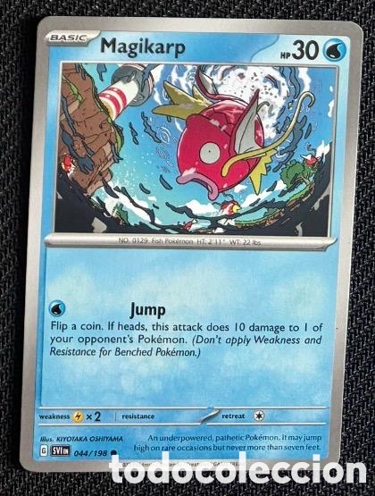 Coleccionismo cromos antiguos: 044/198 Magikarp Carta POKEMON TCG