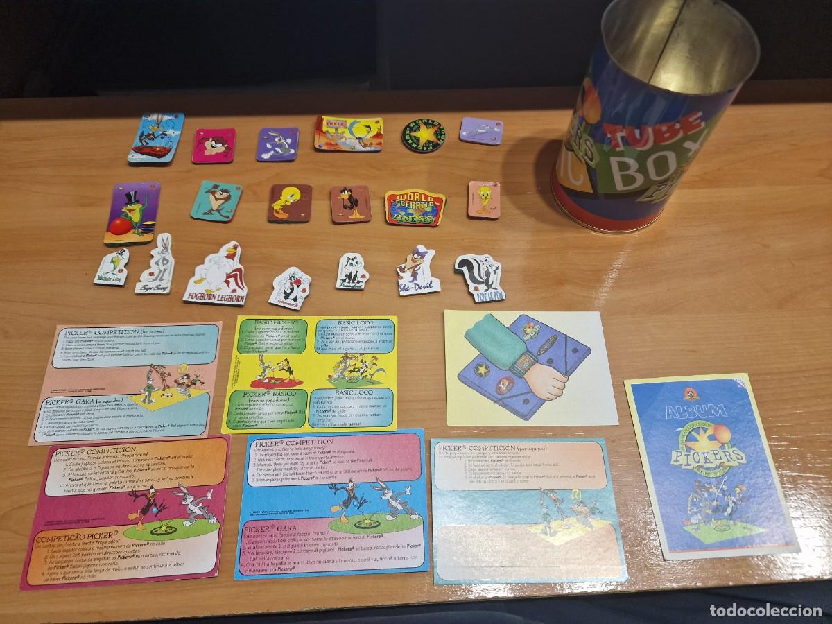 Colecionismo Cromos antigos: Lote 608. 19 Pickers Looney Tunes, cartas y bote