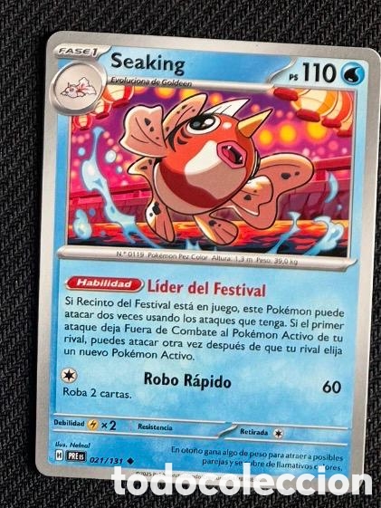 Coleccionismo cromos antiguos: 021/131 Seaking Carta POKEMON TCG