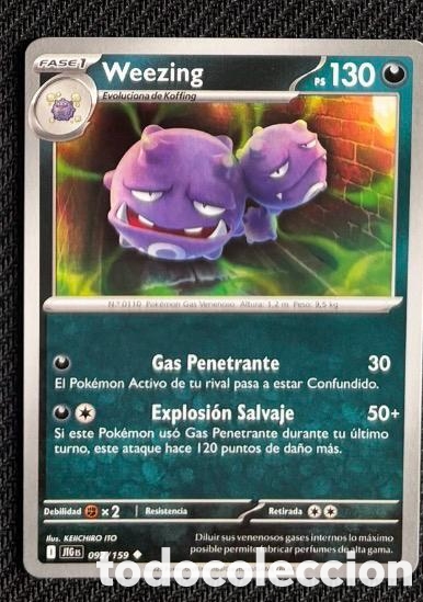 Coleccionismo cromos antiguos: 092/159 Weezing Carta POKEMON TCG