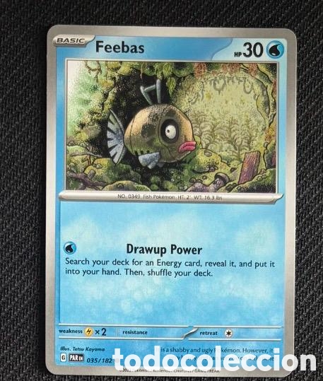 Coleccionismo cromos antiguos: 035/182 Feebas Carta POKEMON TCG