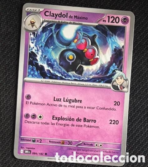 Coleccionismo cromos antiguos: 084/182 Claydol Carta POKEMON TCG