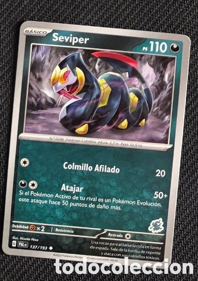 Coleccionismo cromos antiguos: 137/193 Seviper Carta POKEMON TCG