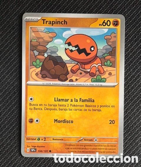 Coleccionismo cromos antiguos: 104/191 Trapinch Carta POKEMON TCG