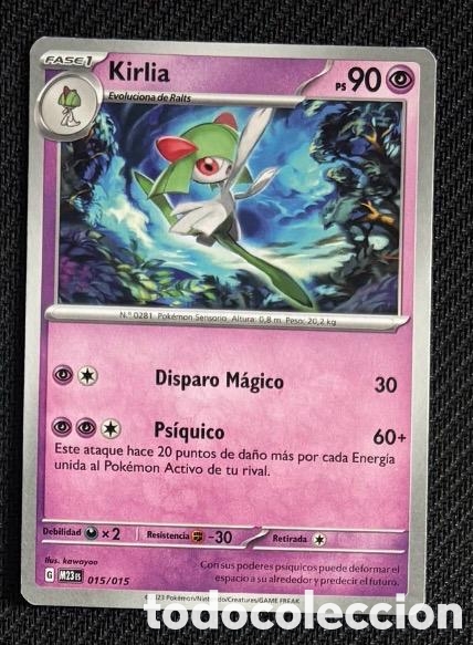 Coleccionismo cromos antiguos: 015/015 Kirlia Carta POKEMON TCG