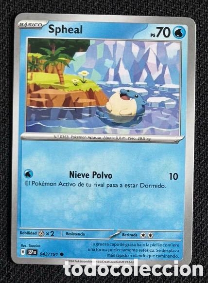 Coleccionismo cromos antiguos: 043/191 Spheal Carta POKEMON TCG
