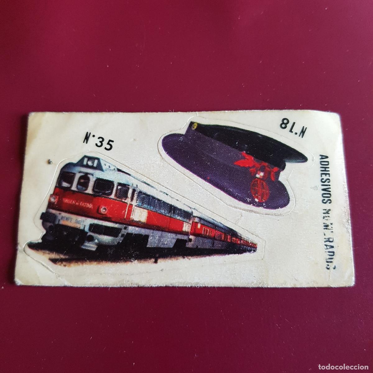Coleccionismo cromos antiguos: CROMO ADHESIVOS NUMERADOS 18 35