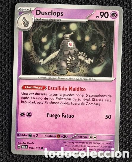 Coleccionismo cromos antiguos: 036/131 Dusclops Carta POKEMON TCG
