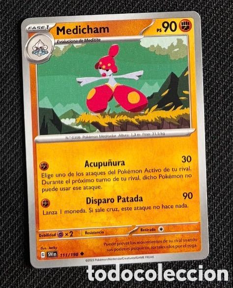Coleccionismo cromos antiguos: 111/198 Medicham Carta POKEMON TCG
