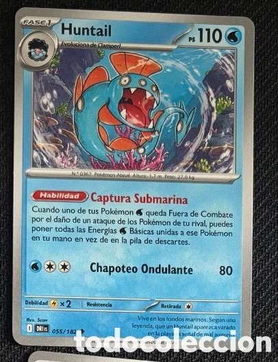 Coleccionismo cromos antiguos: 055/182 Huntail Carta POKEMON TCG