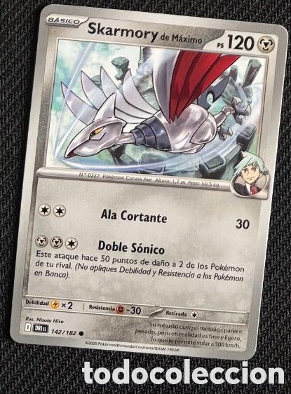Coleccionismo cromos antiguos: 142/182 Skarmory Carta POKEMON TCG
