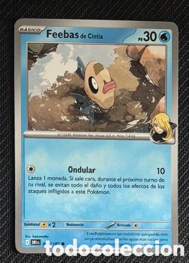 Coleccionismo cromos antiguos: 052/182 Feebas Carta POKEMON TCG
