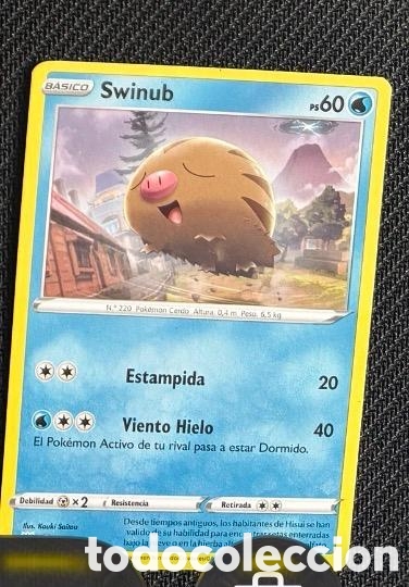 Coleccionismo cromos antiguos: 031/189 Swinub Carta POKEMON TCG