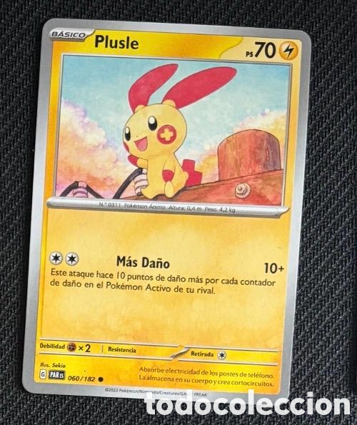 Coleccionismo cromos antiguos: 060/182 Plusle Carta POKEMON TCG