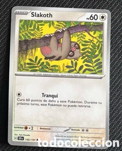 Coleccionismo cromos antiguos: 145/191 Slakoth Carta POKEMON TCG