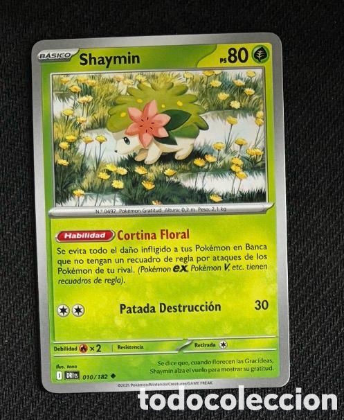 Coleccionismo cromos antiguos: 010/182 Shaymin Carta POKEMON TCG