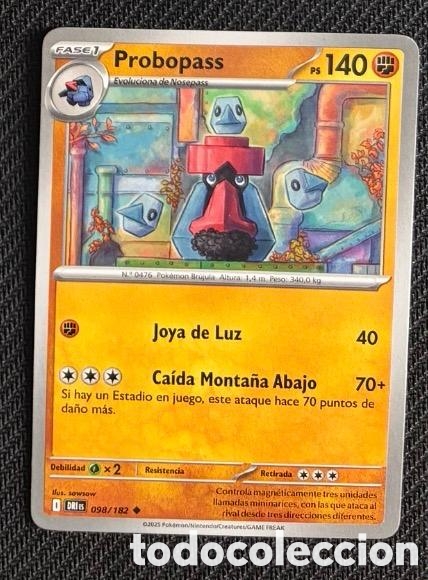 Coleccionismo cromos antiguos: 098/182 Probopass Carta POKEMON TCG
