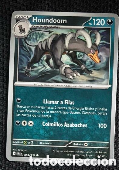 Coleccionismo cromos antiguos: 063/131 Houndoom Carta POKEMON TCG