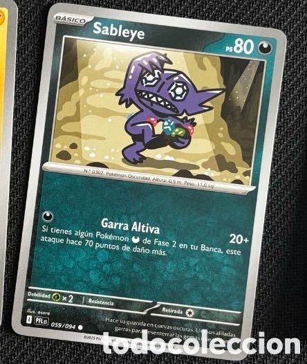 Coleccionismo cromos antiguos: 059/094 Sableye Carta POKEMON TCG