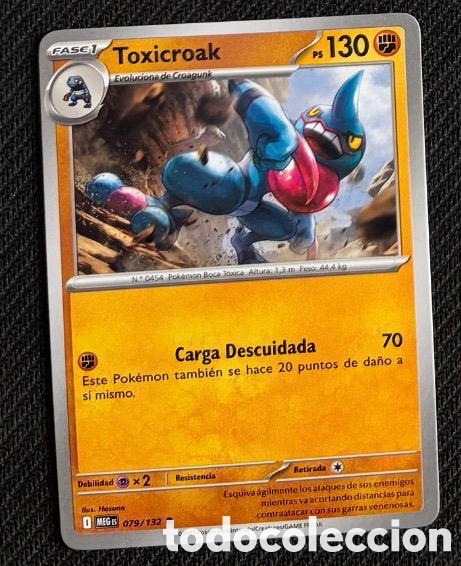 Coleccionismo cromos antiguos: 079/132 Toxicroak Carta POKEMON TCG