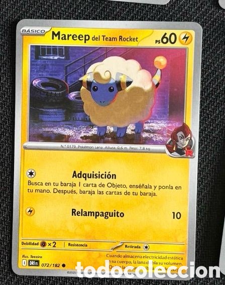 Coleccionismo cromos antiguos: 072/182 Mareep Carta POKEMON TCG