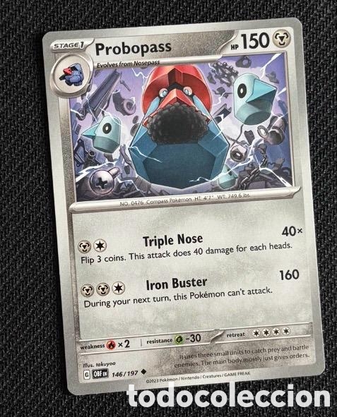 Coleccionismo cromos antiguos: 146/197 Probopass Carta POKEMON TCG
