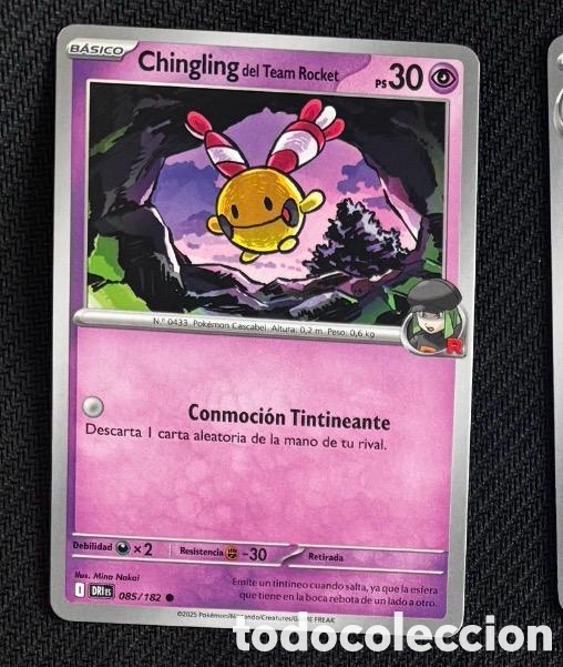 Coleccionismo cromos antiguos: 085/182 Chingling Carta POKEMON TCG