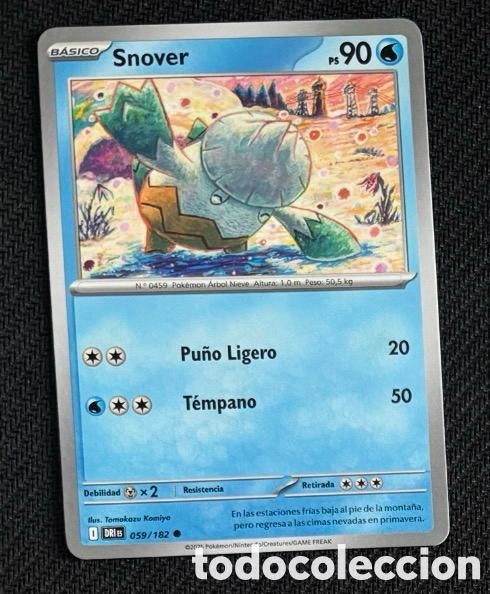 Coleccionismo cromos antiguos: 059/182 Snover Carta POKEMON TCG