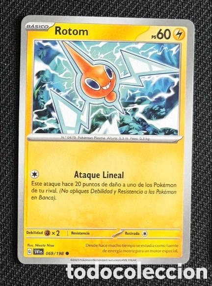 Coleccionismo cromos antiguos: 069/198 Rotom Carta POKEMON TCG