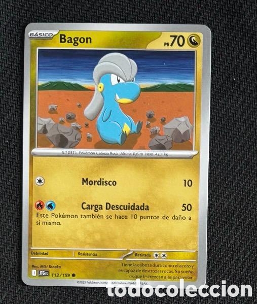 Coleccionismo cromos antiguos: 112/159 Bagon Carta POKEMON TCG