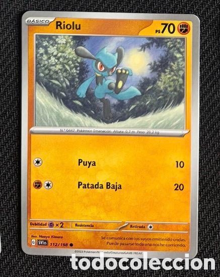 Coleccionismo cromos antiguos: 112/198 Riolu Carta POKEMON TCG