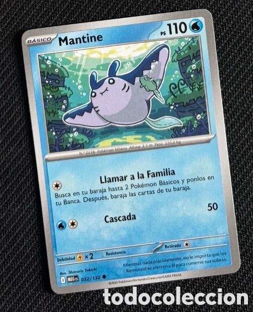 Coleccionismo cromos antiguos: 032/132 Mantine Carta POKEMON TCG