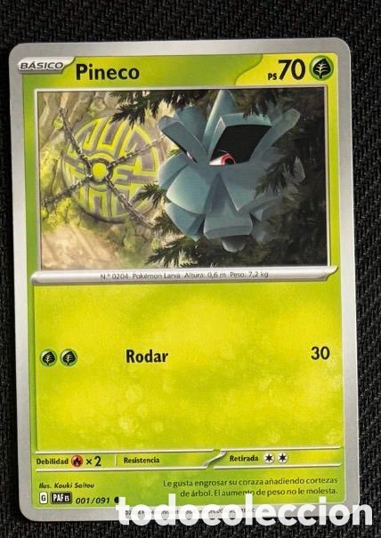 Coleccionismo cromos antiguos: 001/091 Pineco Carta POKEMON TCG